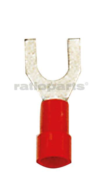Gabelkabelschuh 0,5-1 M4 rot Industrie Standard Bild 1