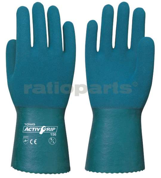 Handschuh AG Serie grün 7/S Industrie Standard Bild 1