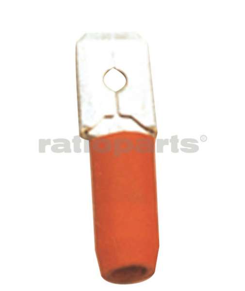 Flachstecker 0,5-1 x 6,3 rot Industrie Standard Bild 1