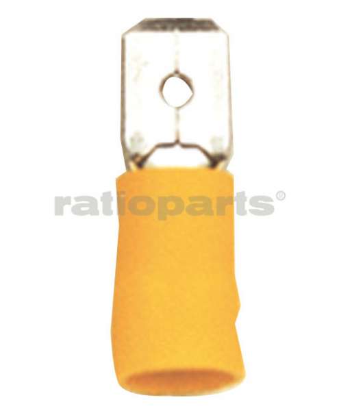 Flachstecker 4-6 x 6,3 gelb Industrie Standard Bild 1